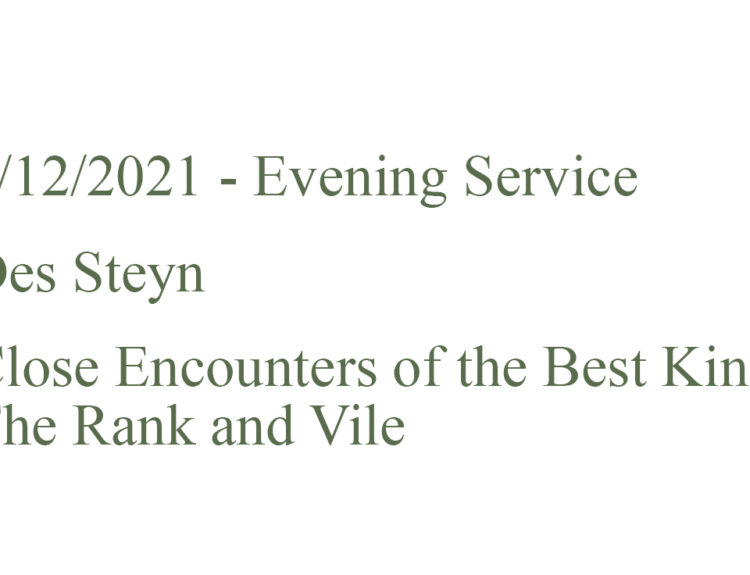 9/12/21 Evening Service